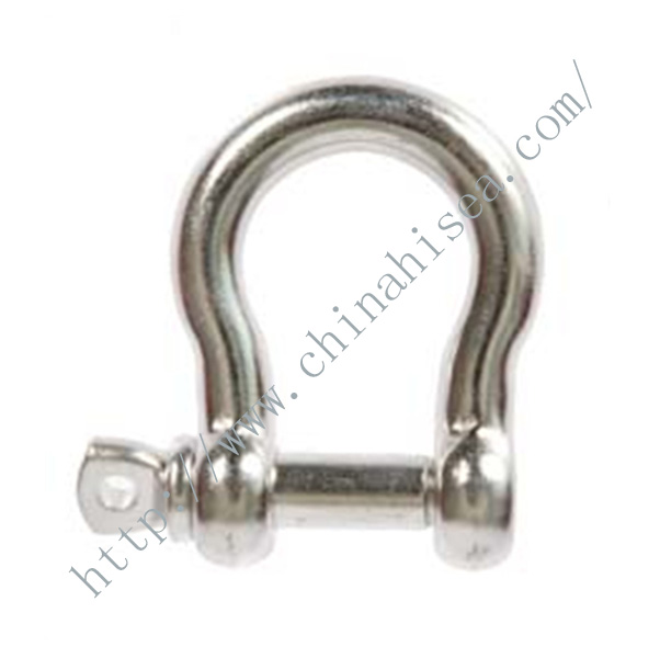 Stainless Steel Bow Shackles with Screw Pin