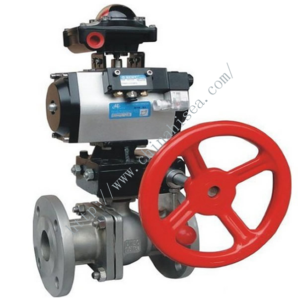 Flanged Pneumatic Stainless Steel Ball Valve