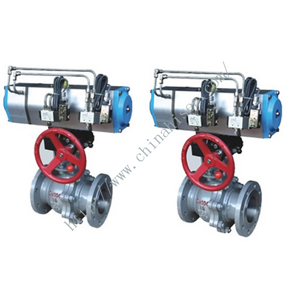 Three Position Pneumatic Ball Valve Detailed Picture