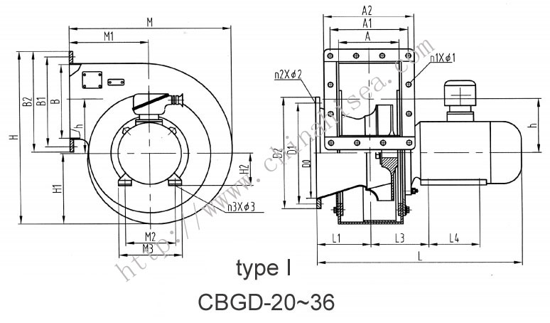 centrifugal fan autocad drawing
