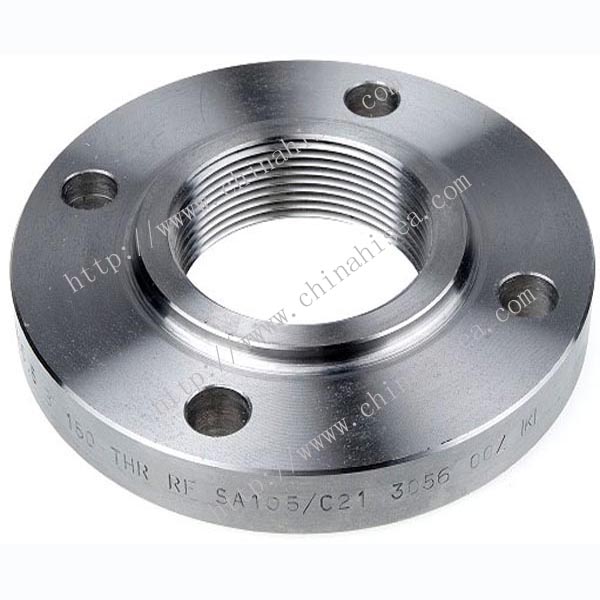 Class 300 stainless steel threaded flange