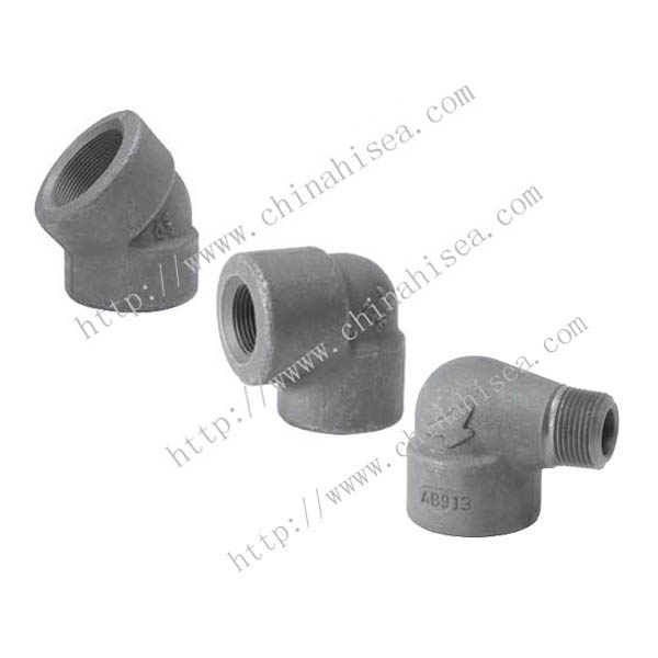 Forged steel class 3000 threaded elbows