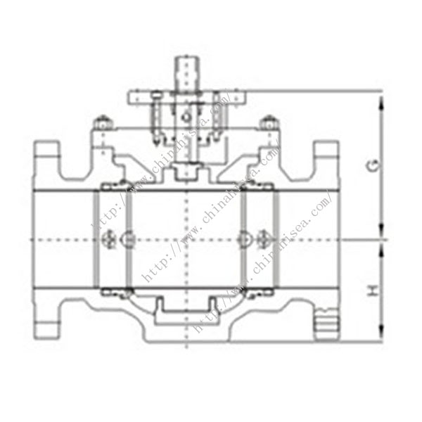 Natural Gas Ball Valve Drawing