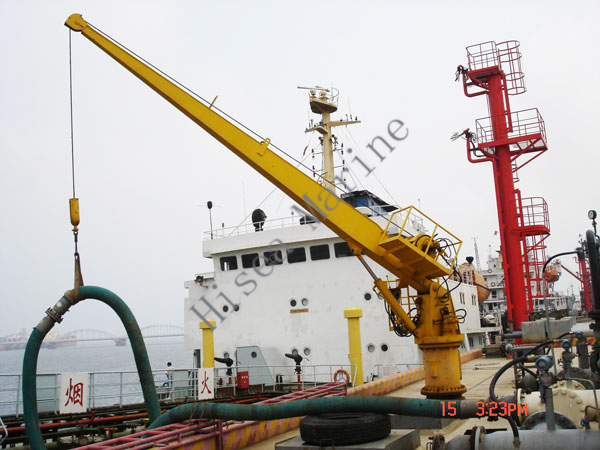 Electric Hydraulic Marine Hose Handling Crane